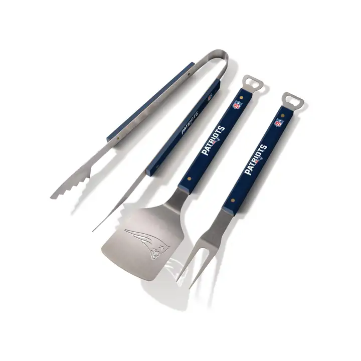 Série New England Patriots Spirit Ensemble de 3 pièces pour barbecue