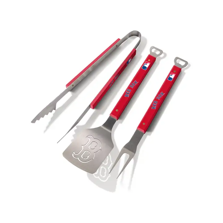 Ensemble de 3 ustensiles de barbecue Boston Red Sox Spirit Series