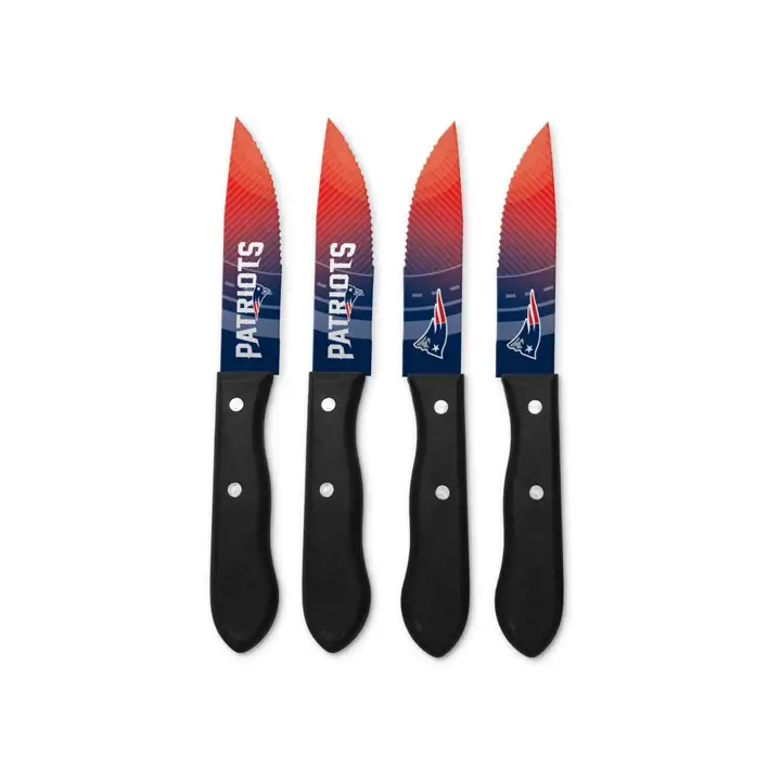 Ensemble de 4 couteaux à steak New England Patriots AST