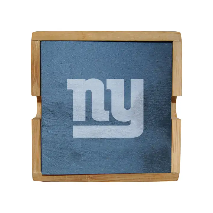 Sous-verres en ardoise New York Giants avec support dkslgry