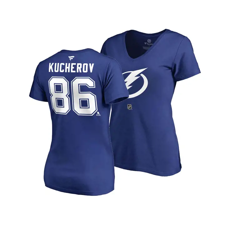 T-shirt NHL pour femme Tampa Bay Lightning Joueur NIKITA KUCHEROV
