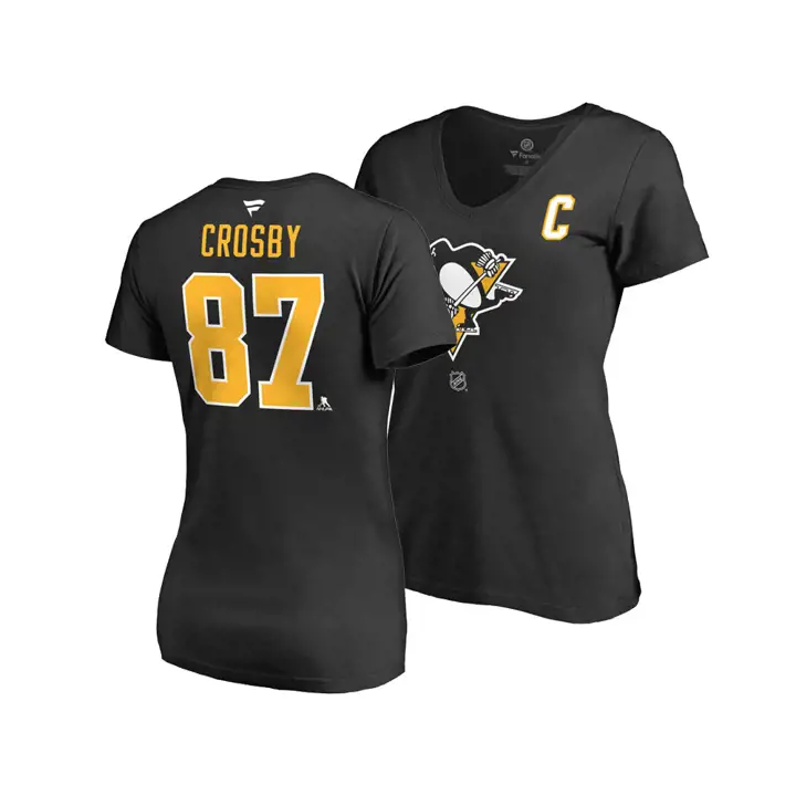 PITTSBURGH PENGUINS LNH T-shirt de joueuse SIDNEY CROSBY