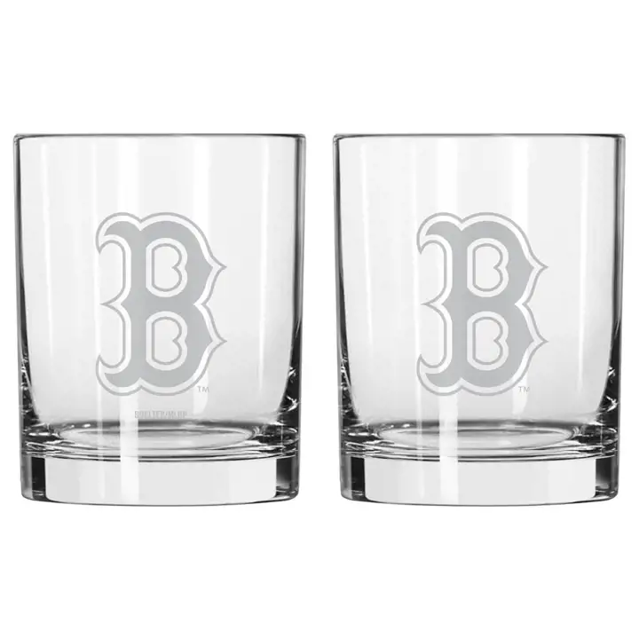 Coffret de verres Boston Red Sox transparent
