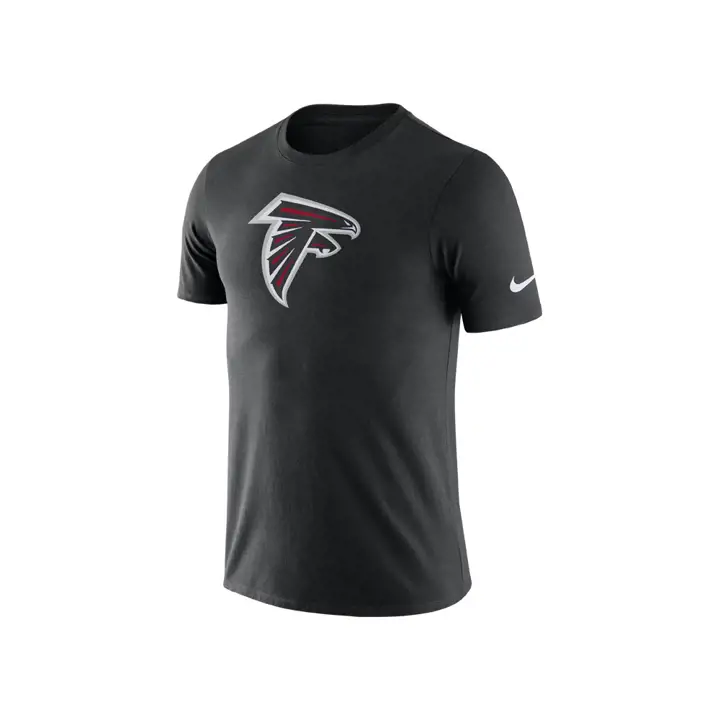 T-shirt essentiel en coton Dri-Fit avec logo NFL Atlanta Falcons - Noir