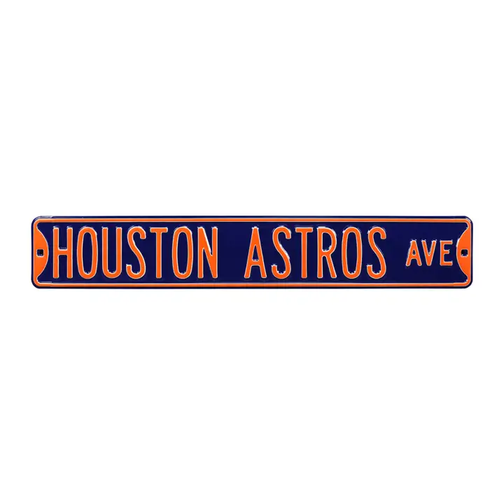 Panneau de signalisation authentique des Houston Astros - Avenue Ast
