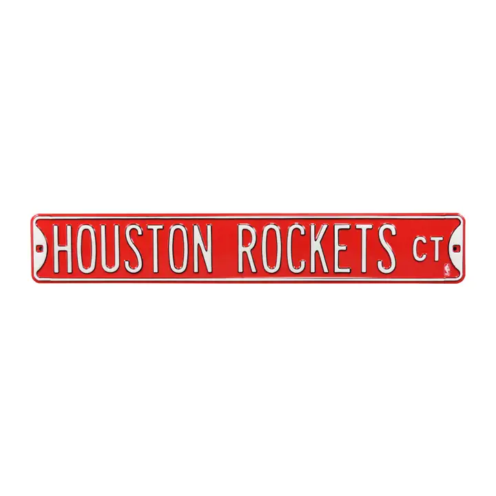 Panneau de rue authentique des Houston Rockets - Avenue Ast