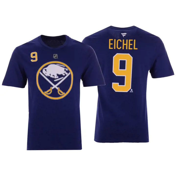 T-shirt Jack Eichel Buffalo Sabres NHL authentique empilé N&N N