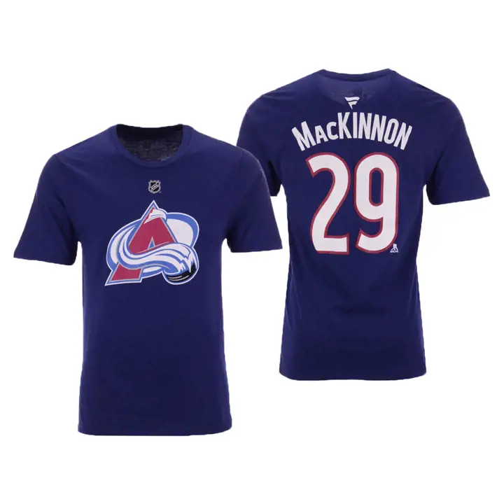 T-shirt authentique MACKINNON Colorado Avalanche NHL avec nom et numéro