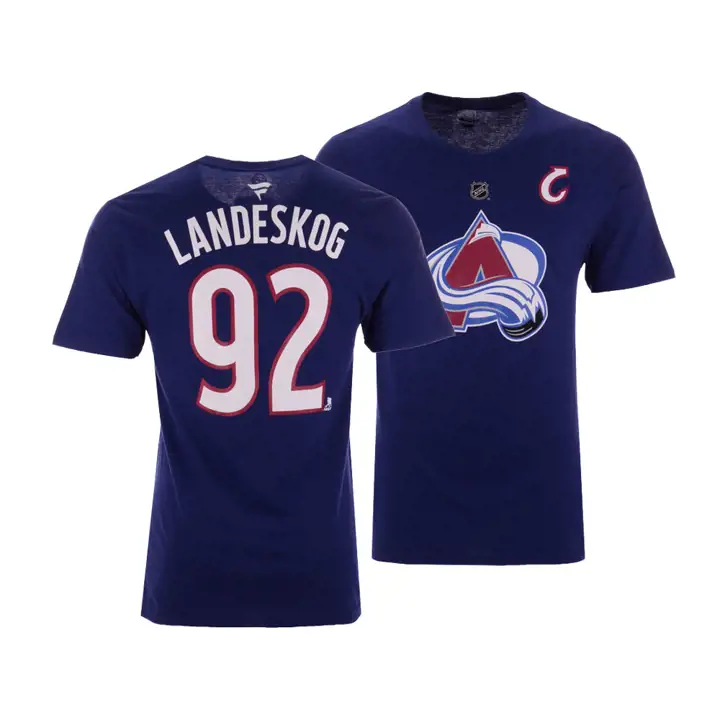 T-shirt Landeskog Colorado Avalanche NHL authentique Stack N&N