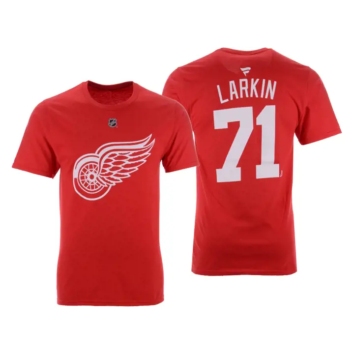 T-shirt authentique N&N des Red Wings de Detroit de la LNH Dylan Larkin