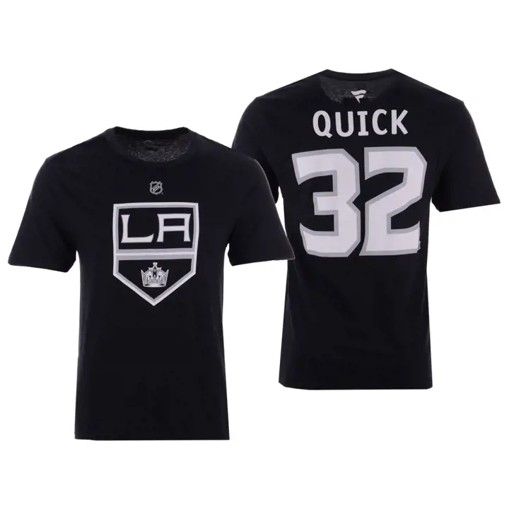 Jonathan Quick Los Angeles Kings NHL Authentic Stack N&N T-S