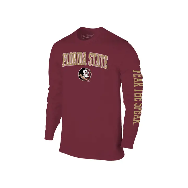 T-shirt à manches longues mi-taille avec slogan NCAA Florida State Seminoles