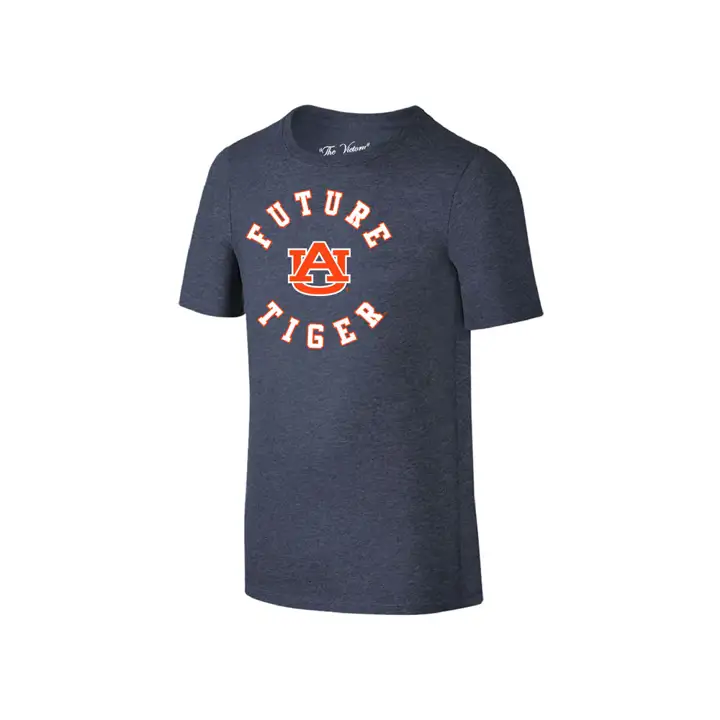 T-shirt Enfant Auburn Tigers NCAA, Mélange Double, Bleu Marine