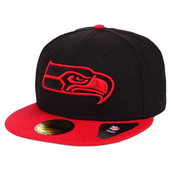 Seattle Seahawks NFL Basic Fashion 59Fifty Noir/Rouge