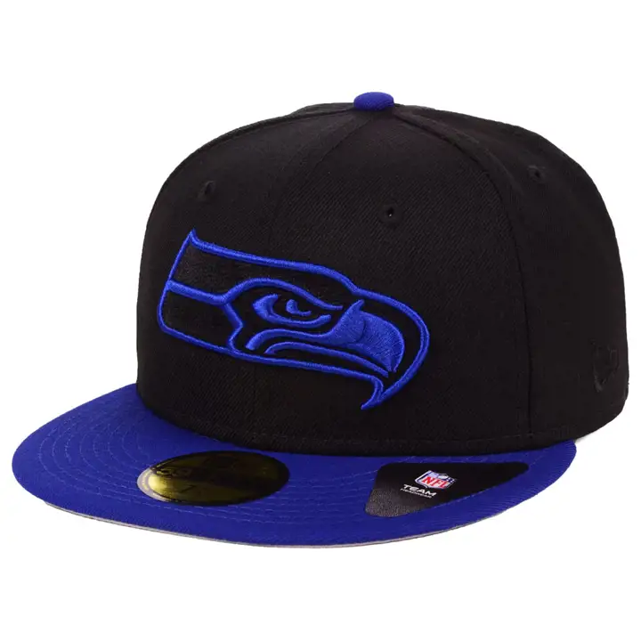 Seattle Seahawks NFL Basic Fashion 59Fifty Noir/Bleu Royal