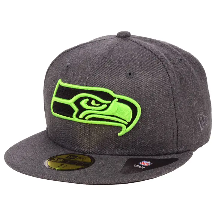 Seattle Seahawks NFL Basic Fashion 59Fifty GRIS-H/LIME