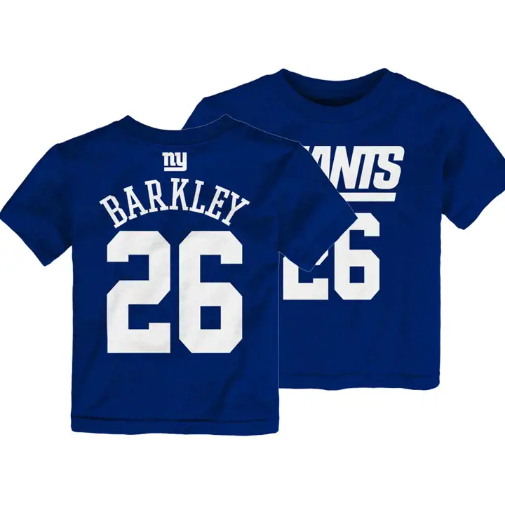T-shirt joueur principal des Giants de New York NFL pour tout-petit, Saquon Barkley