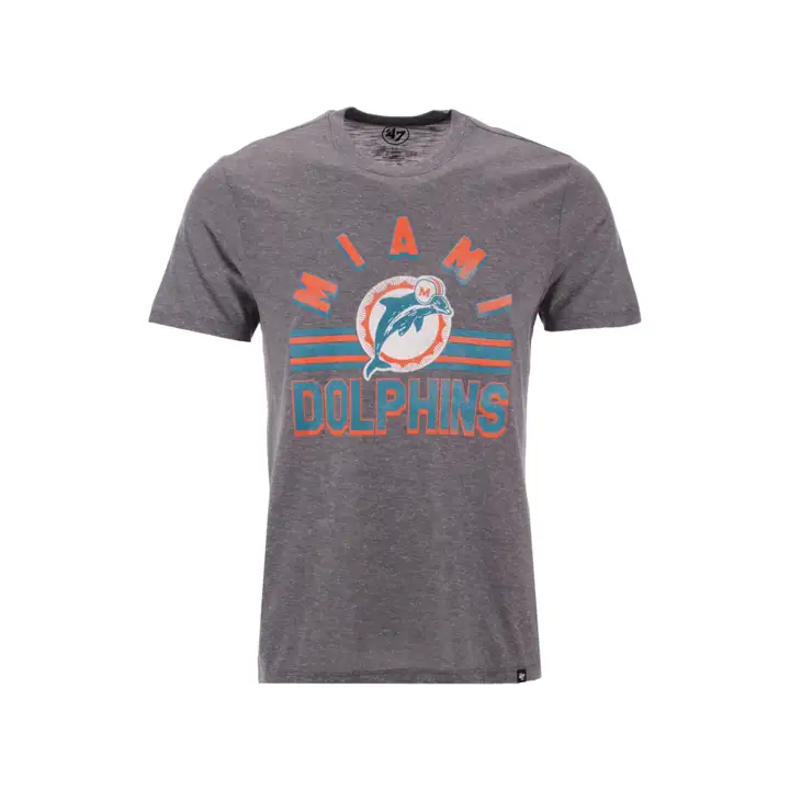 DOLPHINS NFL Team Stripe Match Tri-blend 18 gris chiné