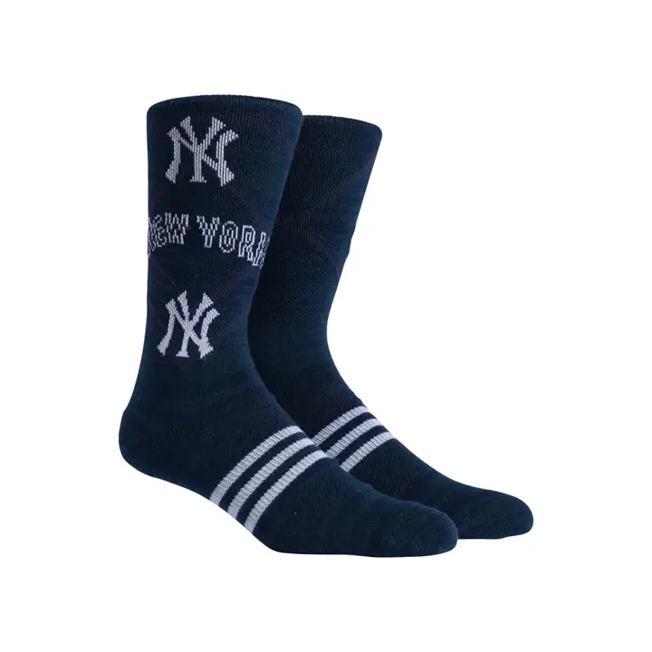 New York Yankees MLB PKWY Stacked Crew NAVY