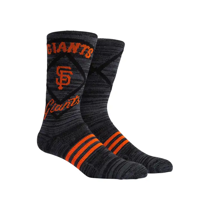 San Francisco Giants MLB PKWY Stacked Crew NOIR