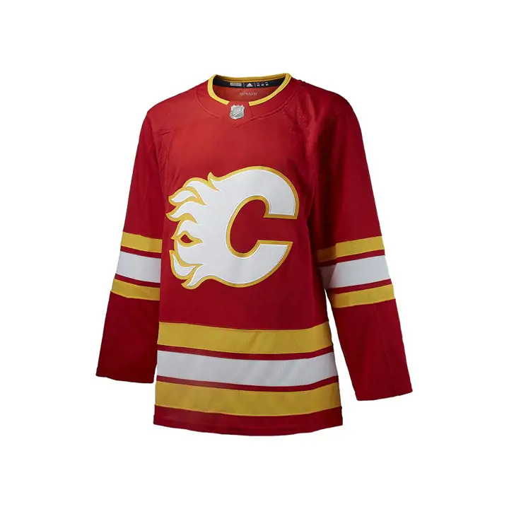 MAILLOT AUTHENTIC PRO LNH FLAMES rouge/blanc/or