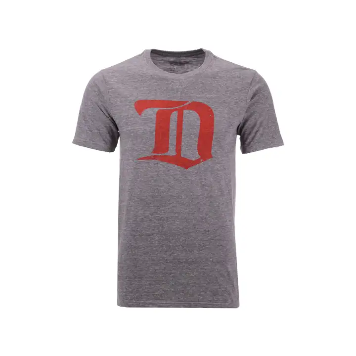 T-shirt Red Wings LNH Tri Blend avec logo d'équipe Gothic D GRIS