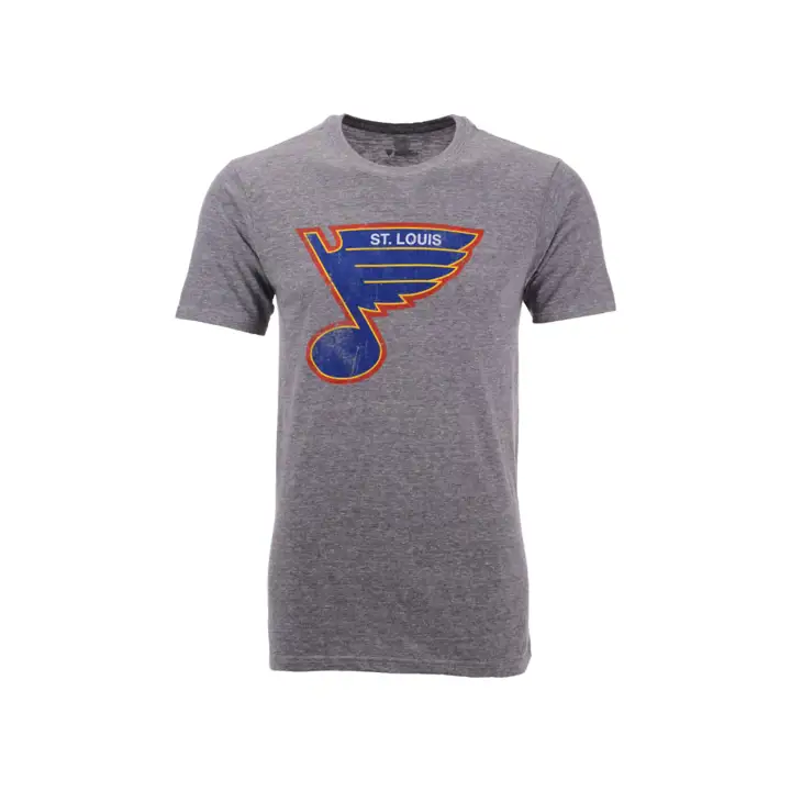 T-shirt à logo d'équipe Tri-Blend St. Louis Blues LNH GRIS