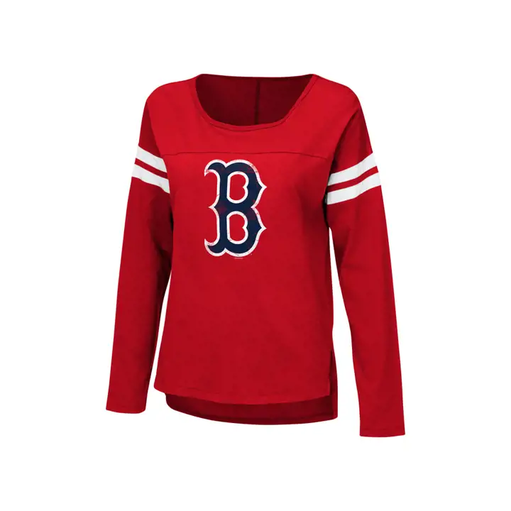 T-shirt Boston Sox MLB Femme Manches Longues Free Agent 18 ROUGE
