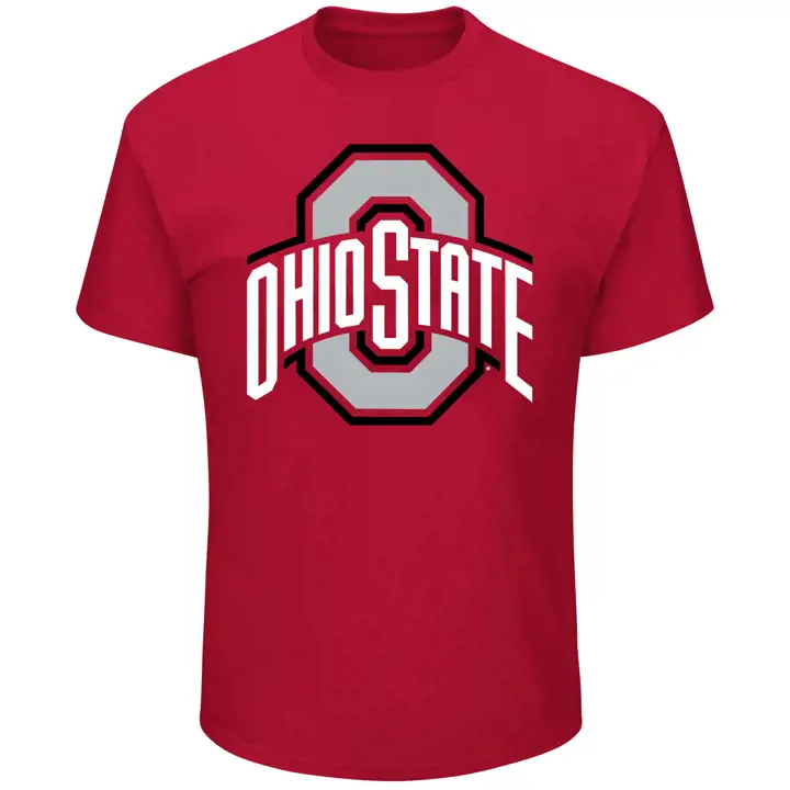 T-shirt grand et large NCAA Big Logo Ohio St rouge