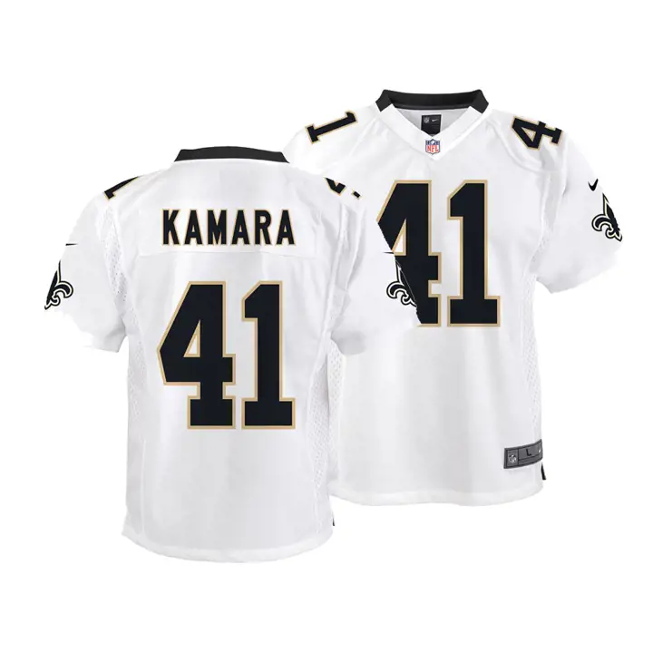 Maillot de match NFL pour jeune SAINTS Alvin Kamara blanc
