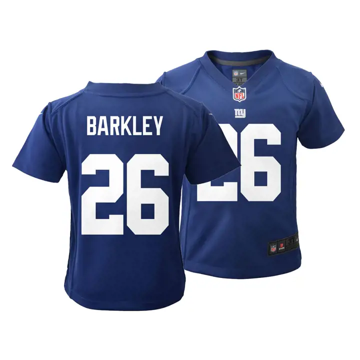 Maillot de match NFL bébé Saquon Barkley des Giants de New York rbl
