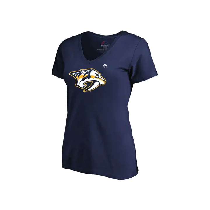T-shirt à logo primaire femme LNH Nashville Predators 18 MARINE
