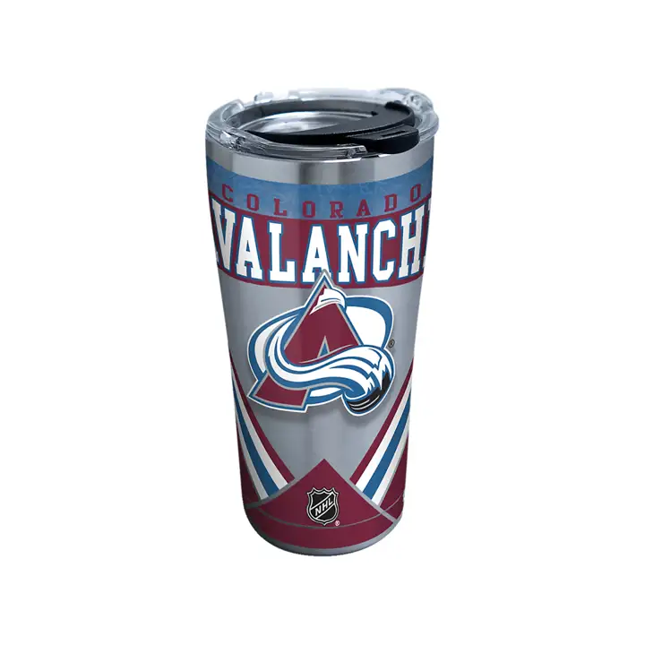 AVALANCHE Bouteille à glace NHL en acier inoxydable de 20 oz argent
