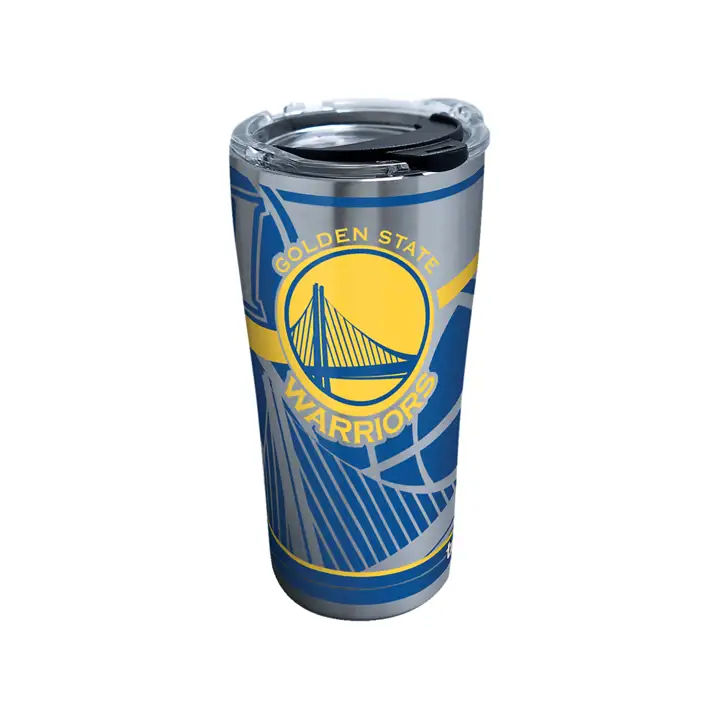 WARRIORS Gobelet NBA Peint en Acier Inoxydable de 590 ml, Argent