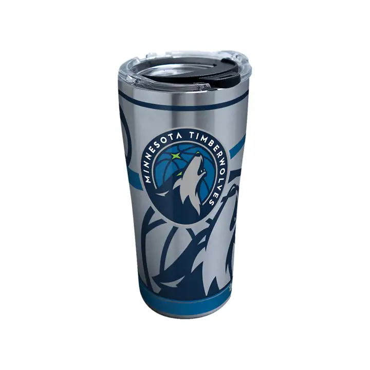 TWOLVES 20 oz. Peinture NBA Acier inoxydable argent