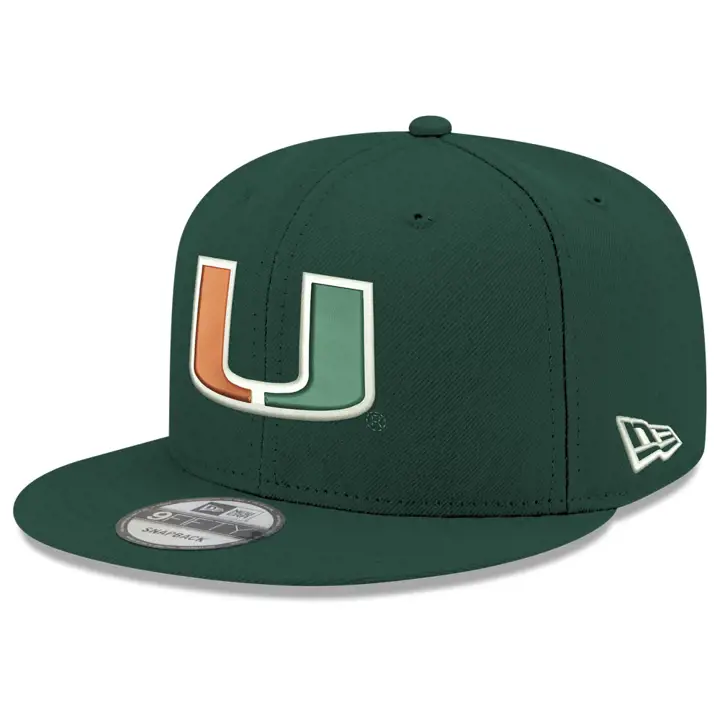 Casquette Miami Hurricanes NCAA YTH Core 9FIFTY DKGRN