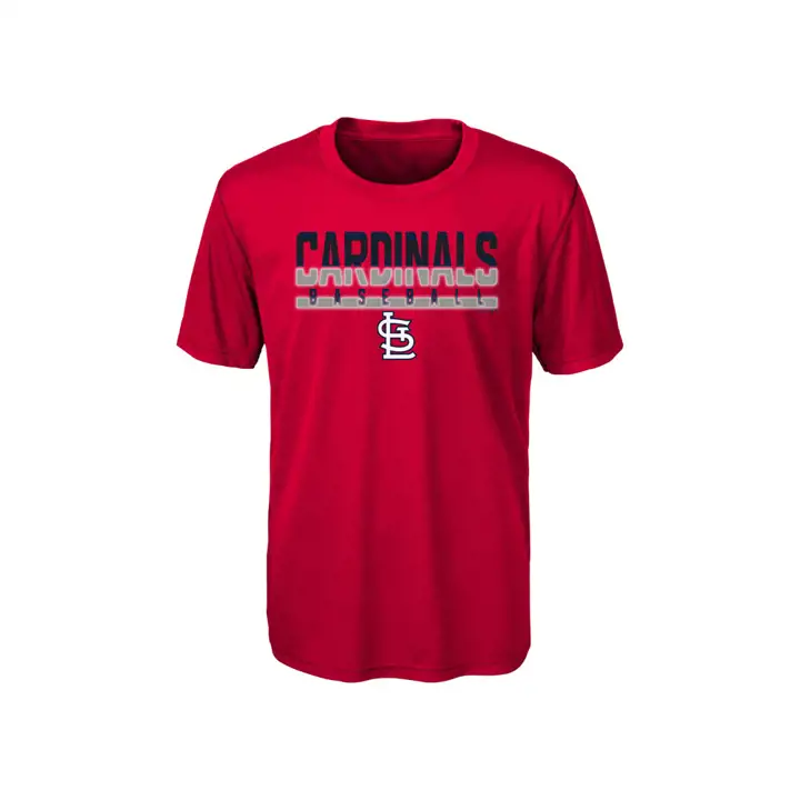 T-shirt en polyester STL CARDS MLB Youth Wild Card 18 rouge