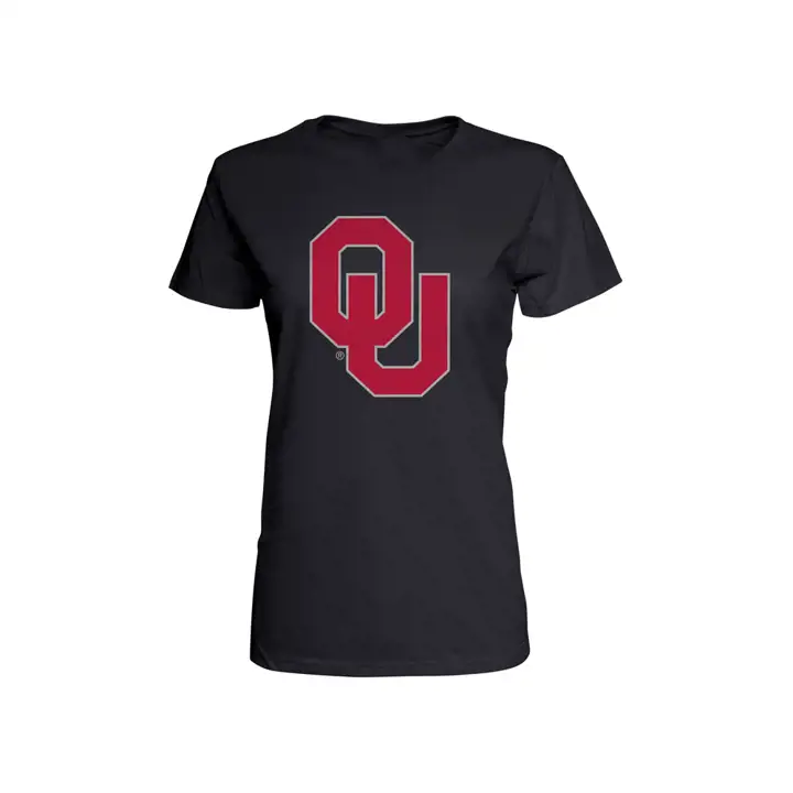 T-shirt femme à grand logo Oklahoma Sooners 2F NCAA BLK