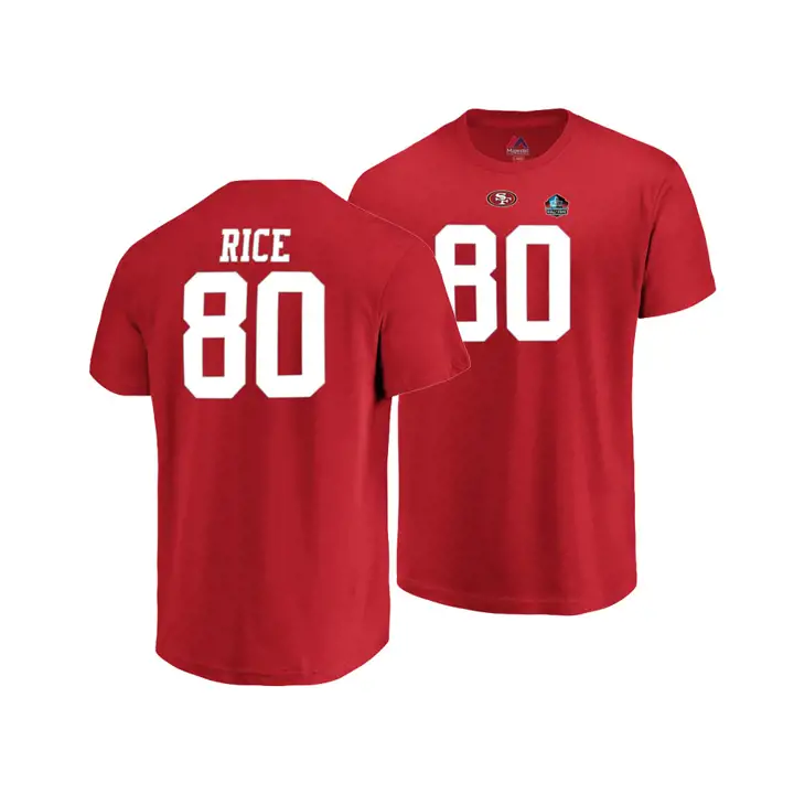 SF 49ers NFL HOF Maillot à triple sommet du receveur éligible Jerry Ric