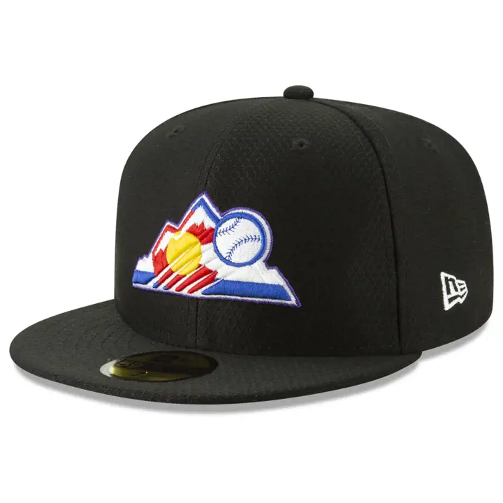 Colorado Rockies 2019 MLB Entraînement au bâton 59FIFTY GAME Noir