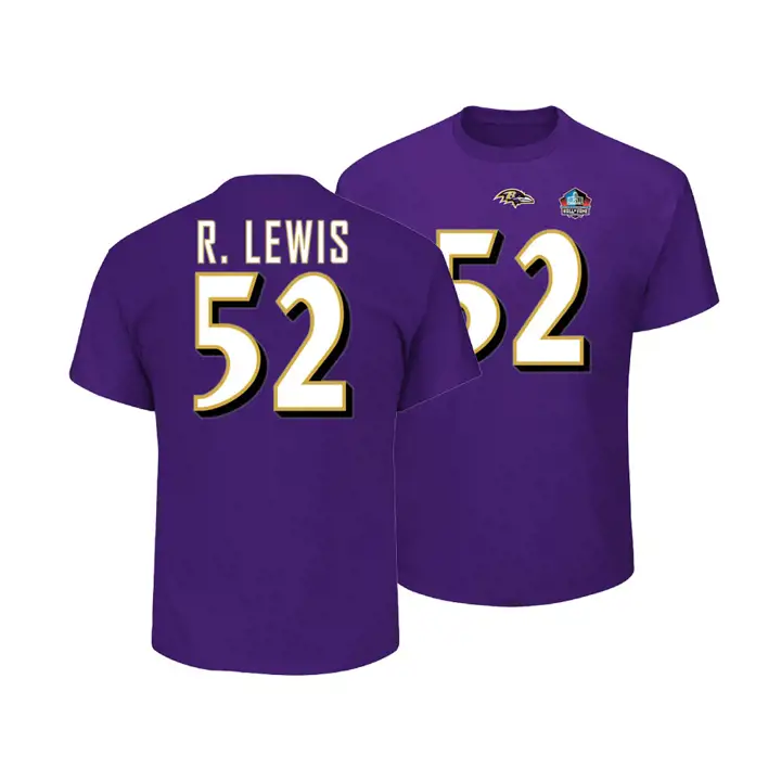 T-shirt triple pointe éligible au Temple de la renommée des Ravens de la NFL