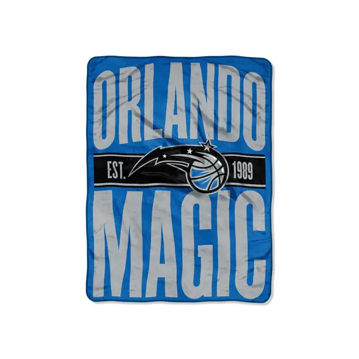 Orlando Magic Micro Raschel 46x60 "Liquidation" bleu/noir