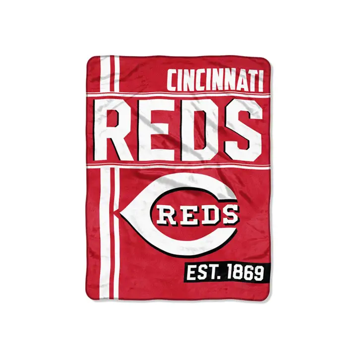 "Micro Raschel de Cincinnati 46x60 "Walk Off" ROUGE/blanc"