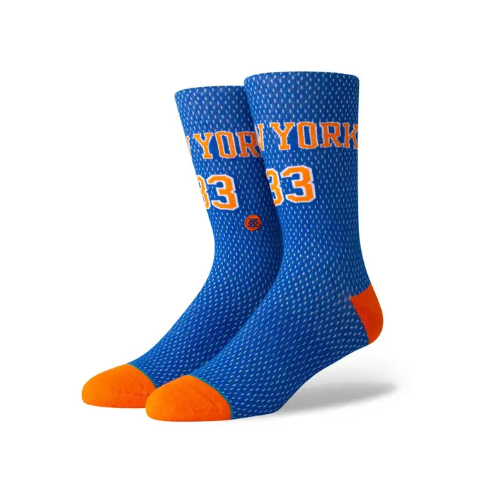 Maillot classique de la NBA New York Knicks - Bleu/Orange