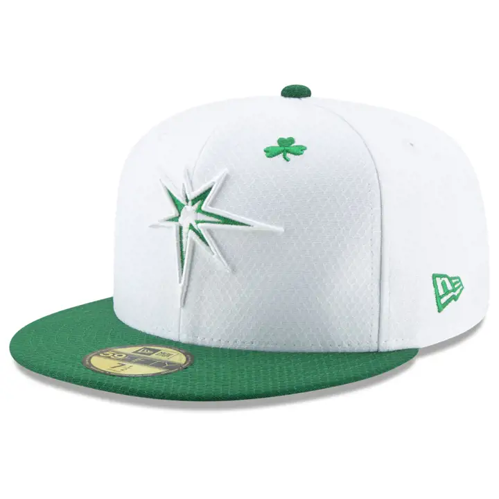 Tampa Bay Rays 2019 MLB St. Patrick's Day 59FIFTY GAME BLA/VRT