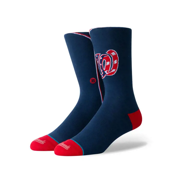 Maillot alternatif des Washington Nationals MLB, col rond, bleu marine