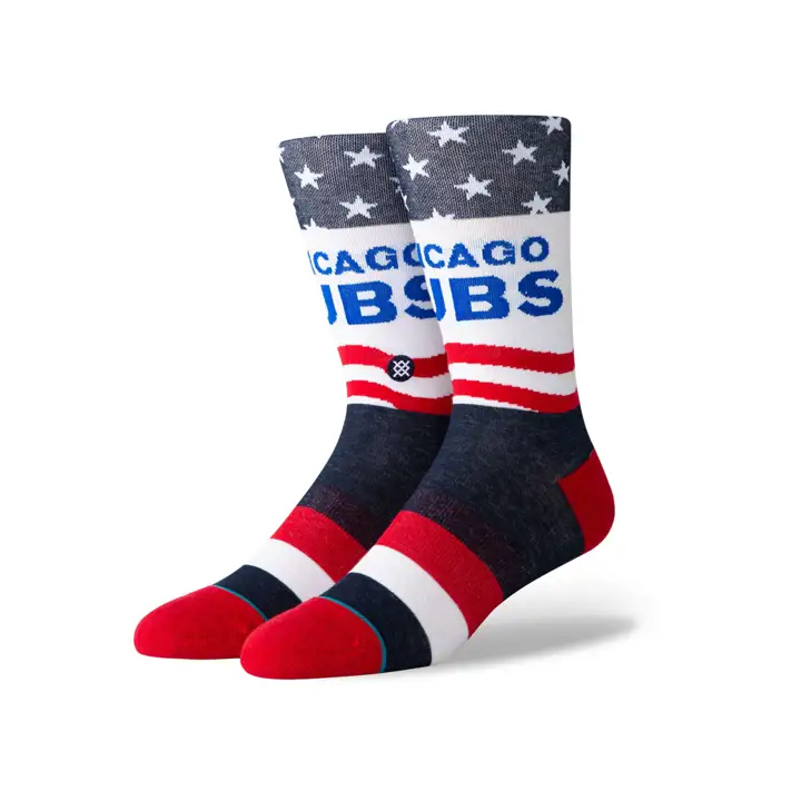 Polaire col rond Chicago Cubs MLB Stars and Bars rouge/blanc/bleu
