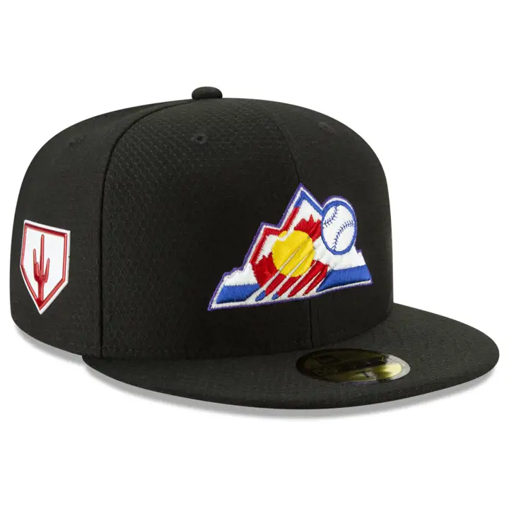 Colorado Rockies 2019 MLB Entraînement de printemps 59FIFTY GAME BLK