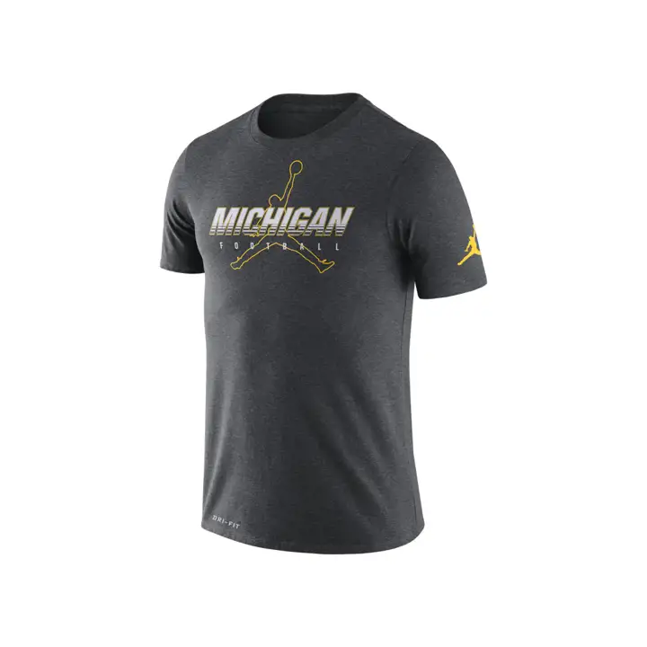 T-shirt NCAA Michigan Wolverines Installation 19 anthracite