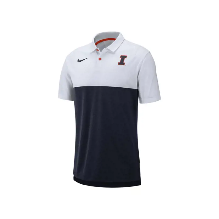 Polo respirant Colorblock Dri-Fit NCAA Illinois Fighting Illini